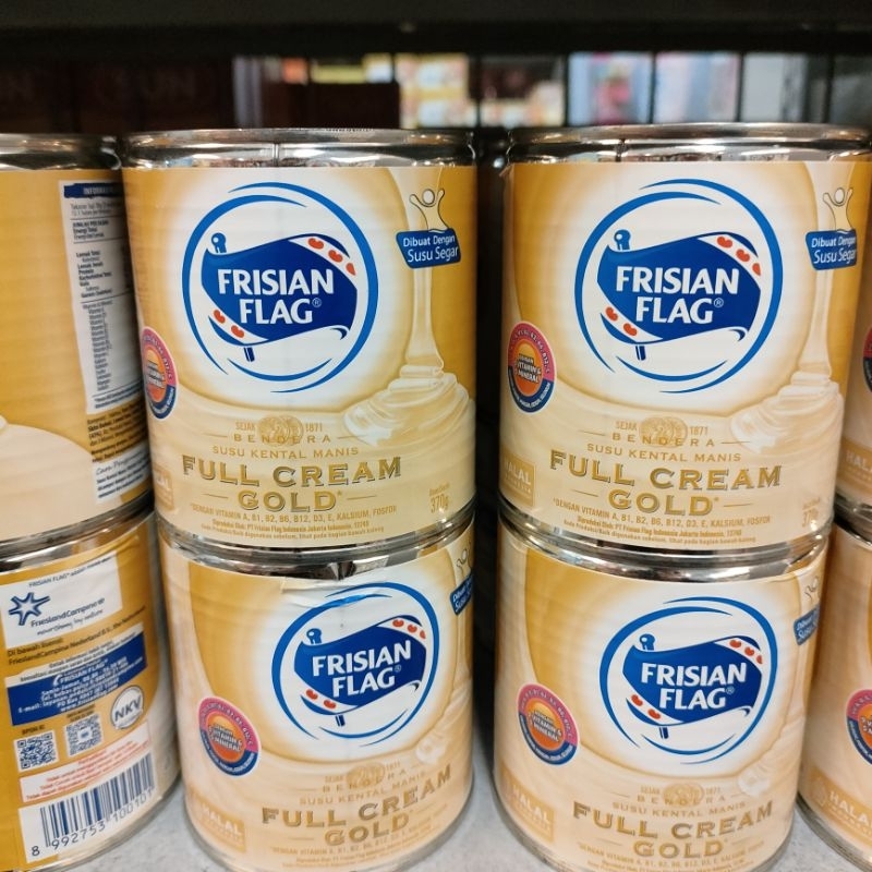 

susu frisian flag/susu full cream gold/susu kaleng 370gram