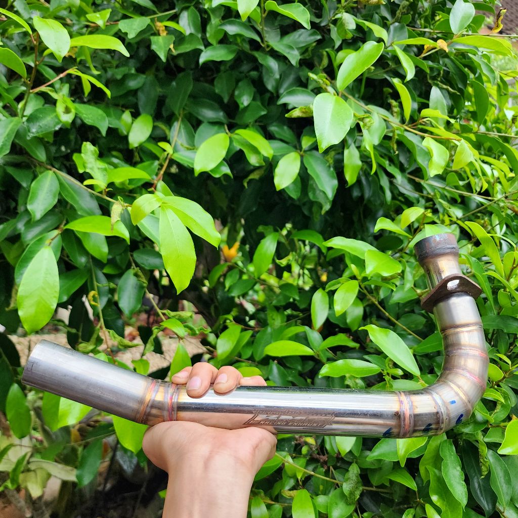 Leheran knalpot mio sporty smile soul fino karbu 200cc pipa 32mm spek 59 60