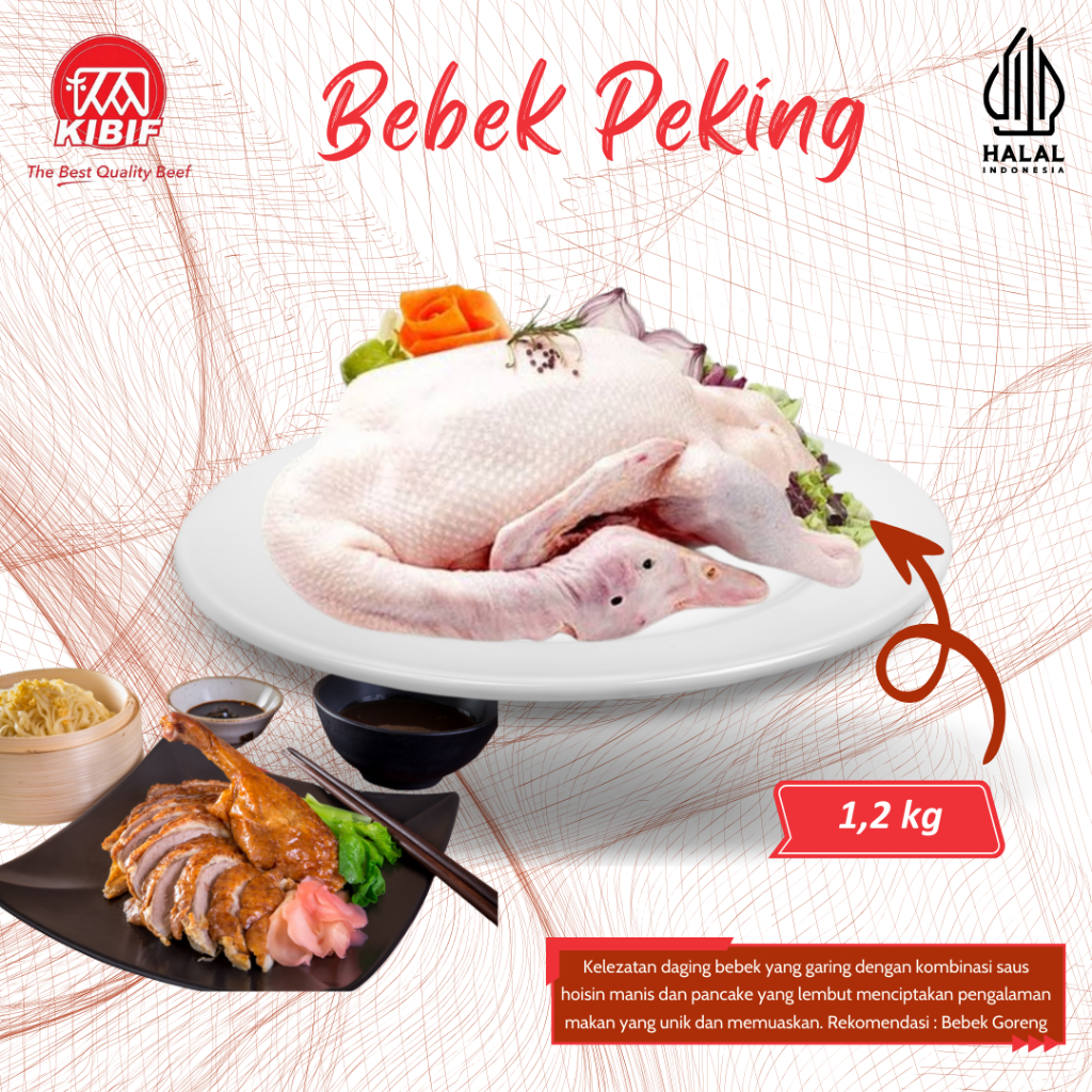 

Bebek Peking Size 1,2kg