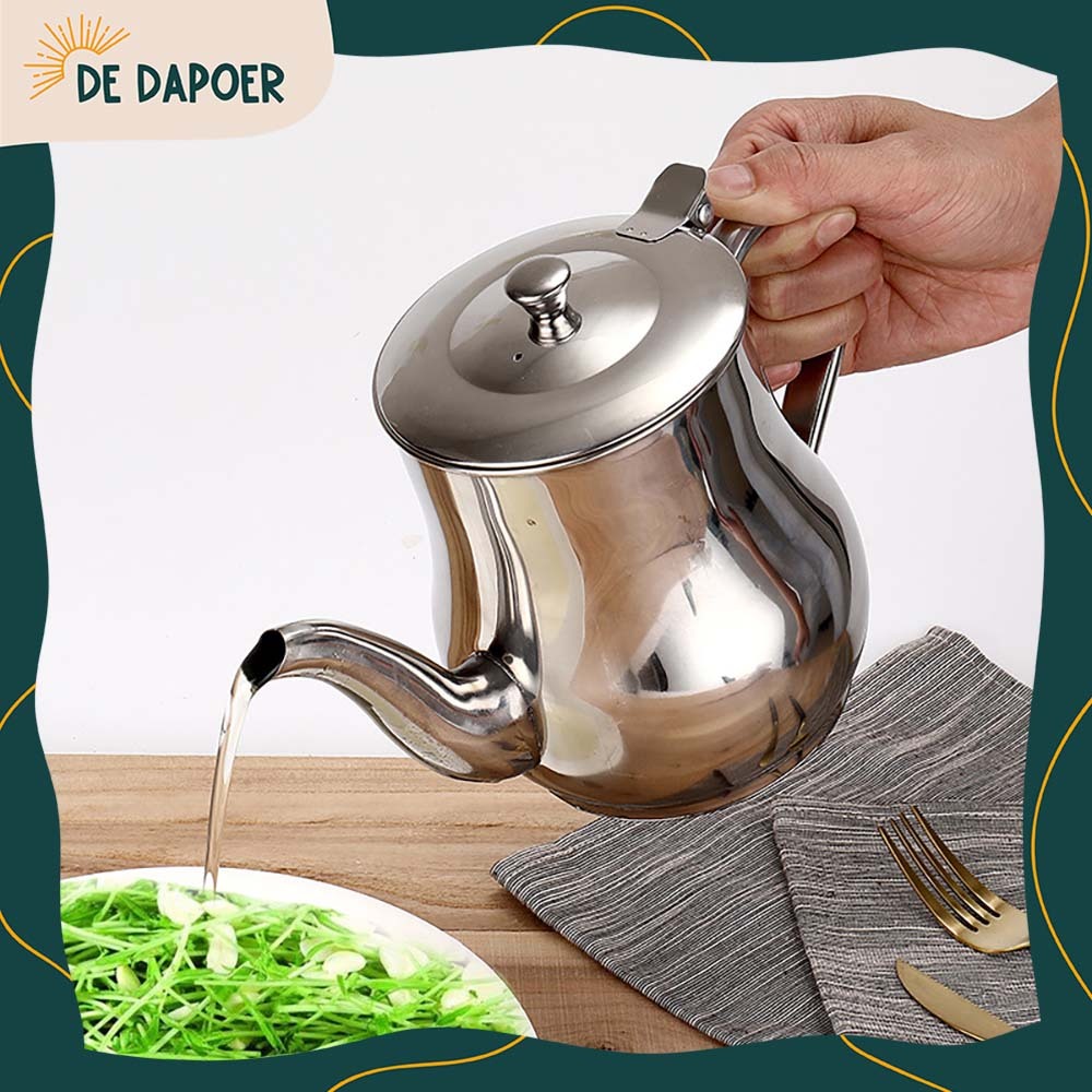 Teko Teh Kopi Minuman Saji Whistle Kettle Ceret Air Free Saringan Size Kecil Sedang Stainless Steel 