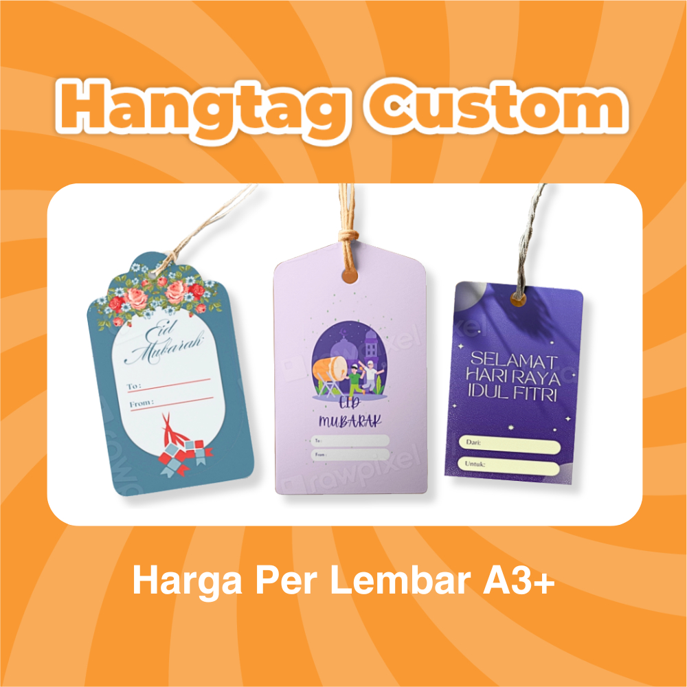 

[Jingga] Hang Tag Custom | Cetak hang Tag | Custom Label Baju | Hangtag Hampers | Hangtag Gift