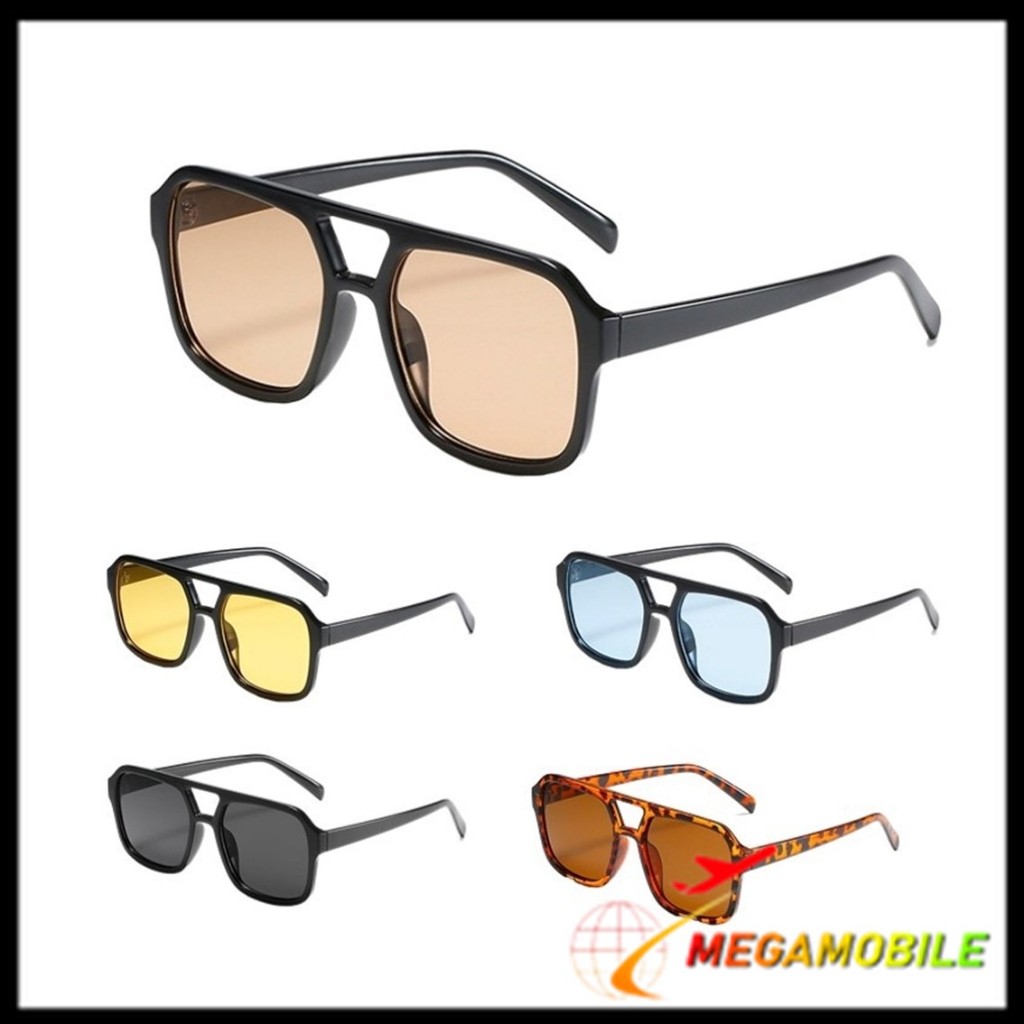 MM - Kacamata Hitam Korea Wanita KC010 Kacamata Retro Klasik Frame Besar Persegi Kaca mata Style Kor