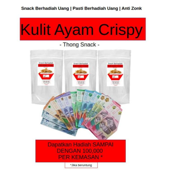 

SNACK BERHADIAH - KULIT AYAM CRISPY