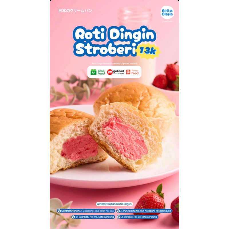 

Roti Dingin - Stroberi