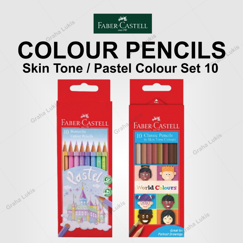 

Faber Castell Pencil Set 10 - Skin Tone / Pastel Colour