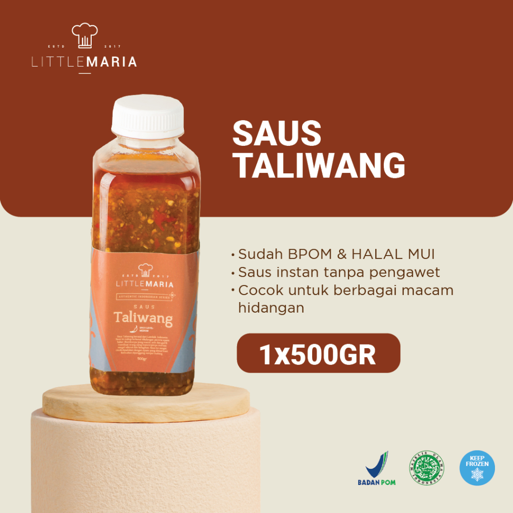 

LittleMaria Saus Taliwang Indonesian Series 500Gram SEDIKIT PEDAS