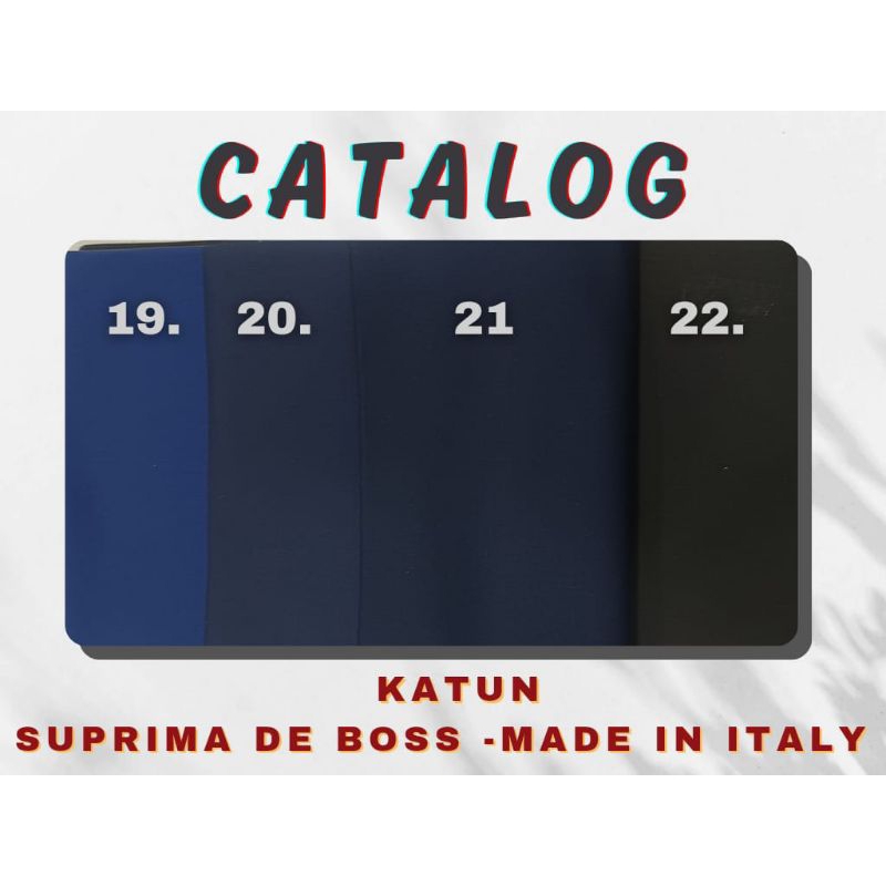 KATUN POLOS | KATUN WARNA POLOS | KAIN BAJU KEMEJA POLOS | KAIN IMPORT | SUPRIMA DE BOSS