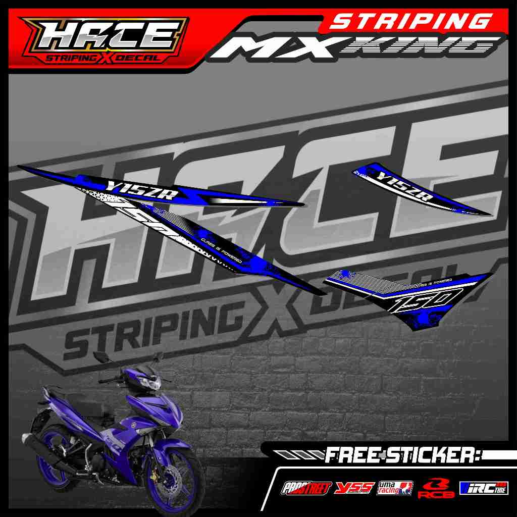 407 STRIPING STICKER JUPITER MX KING - STRIPING JUPITER MX KING SIMPLE GRAFIK