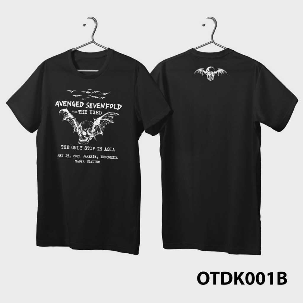 Kaos band Avenged Sevenfold Kaos Avenged Baju Avenged Sevenfold Kaos a7x TOUR