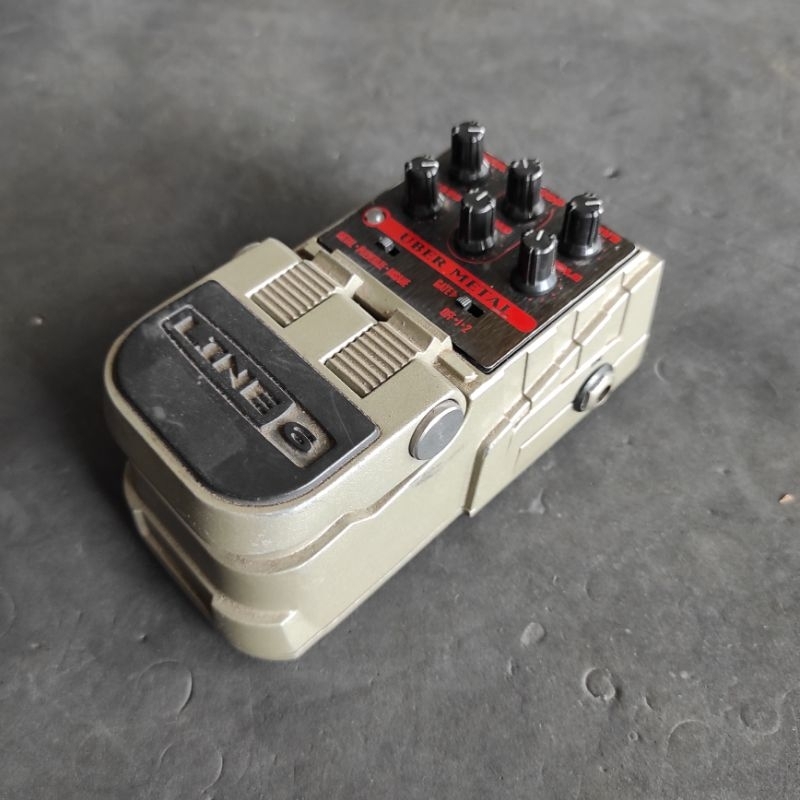 Line 6 Uber Metal, Efek Gitar, Distortion + Noise Suppressor, Not Boss MT 2, ML 2