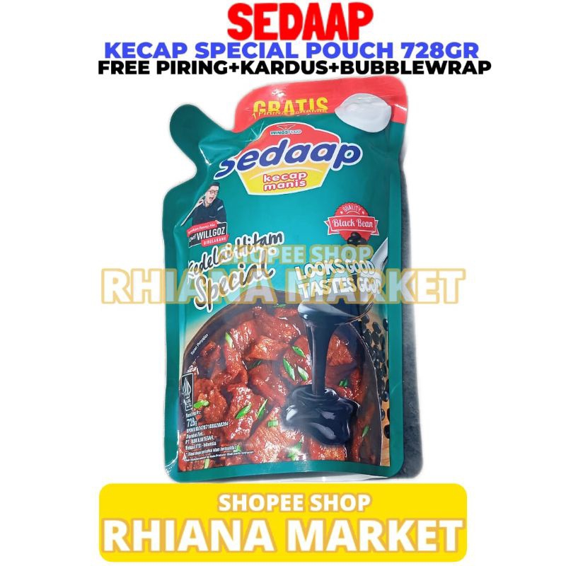 

Kecap Manis Sedaap Kedelai Hitam Special 728 Gram