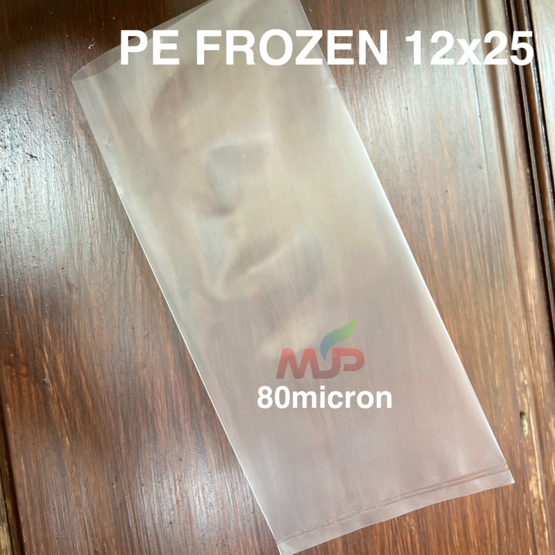 PLASTIK PE FROZEN FOOD TEBAL 80 MICRON UKURAN 12x25 / PLASTIK BEKU PLASTIK ES TAHAN ES TAHAN PANAS B