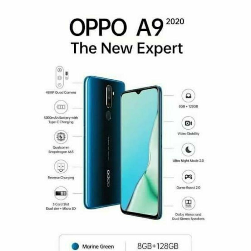 Hp OPPO A9 seken original
