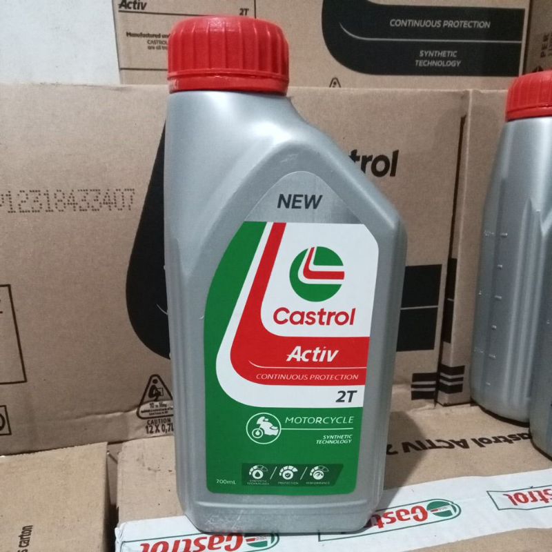 OLI SAMPING CASTROL 2T 700ML LOW SMOCK JUAL PER DUS ISI 12pc