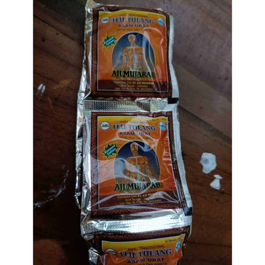 AJI MUJARAB Flu tulang Asam urat ORIGINAL