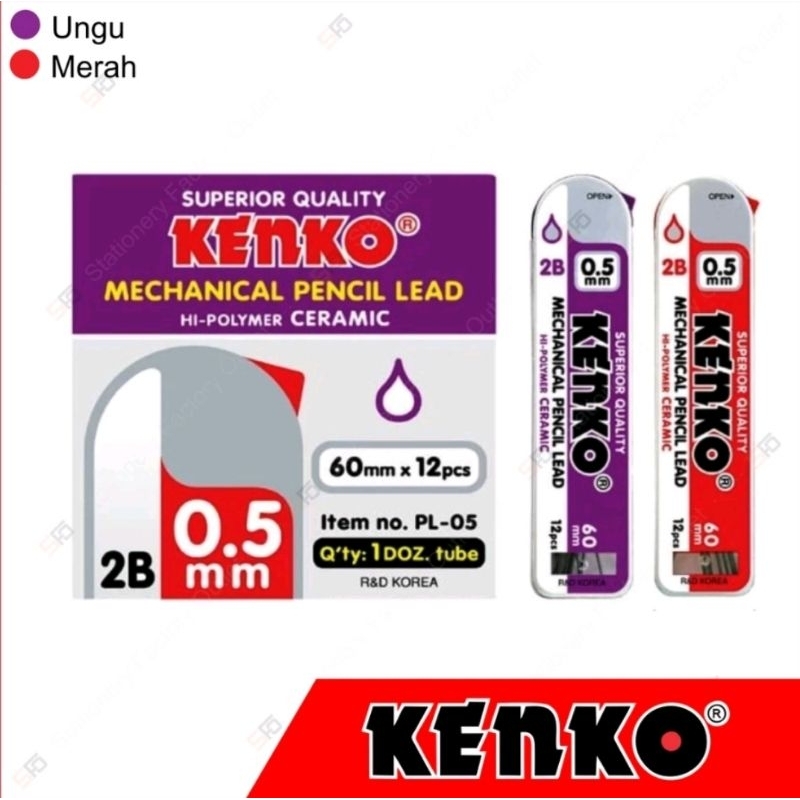 

Isi Pensil Mekanik Kenko 0.5 mm (2B)