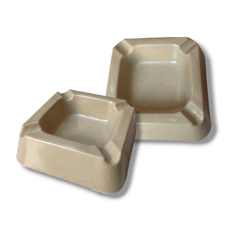 TEMPAT DEBU ROKOK SEGI / ASBAK MEISHING COKLAT SEGI