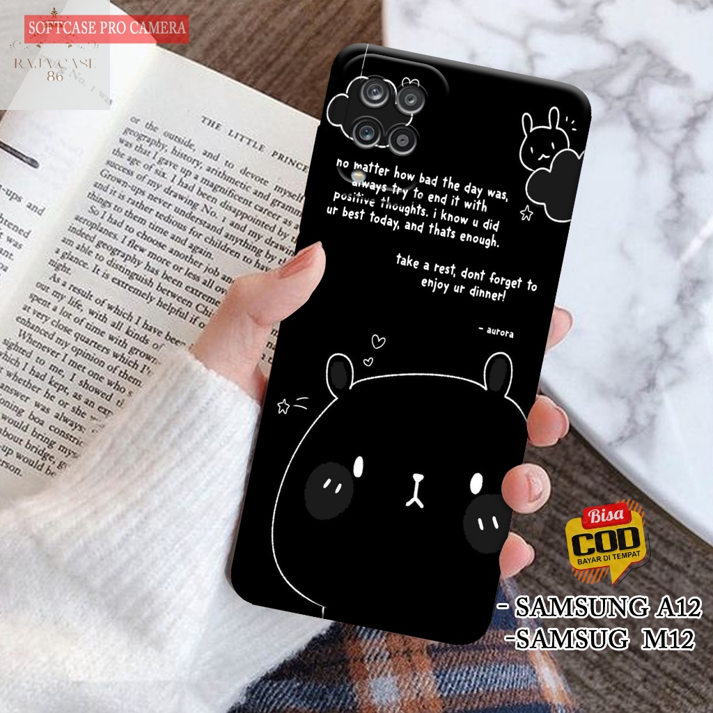Case Samsung Galaxy A12 / Samsung M12 - Rajacase - Casing Hp Samsung A12 / M12 - Motif case Cartoon 