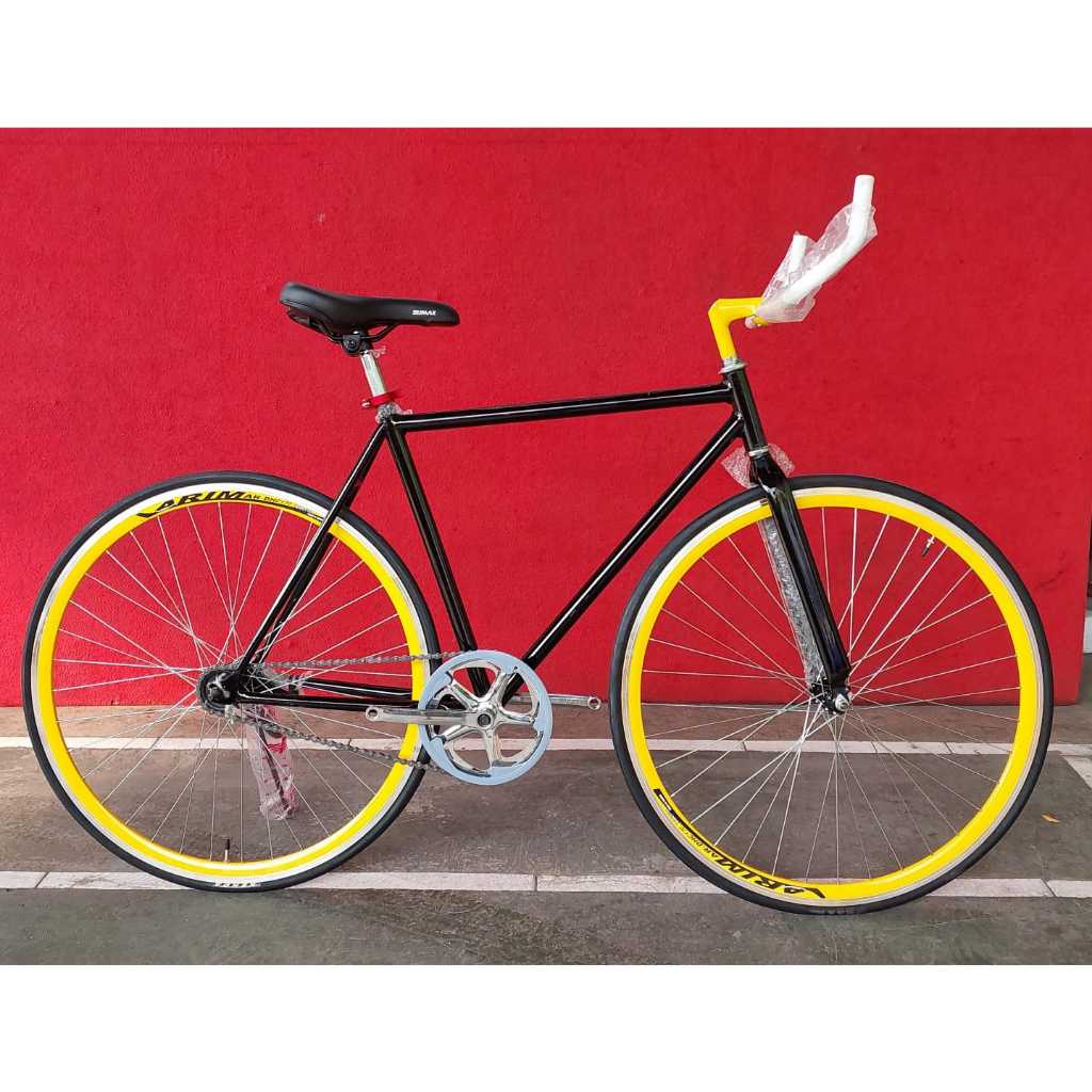 Sepeda Fixie Sport Frame Besi 700C Velg Tinggi Torpedo