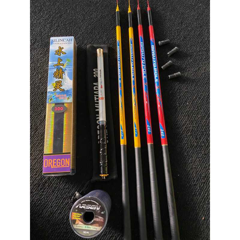 joran tegek micro fishing Masuyo pole 210 240 lentur