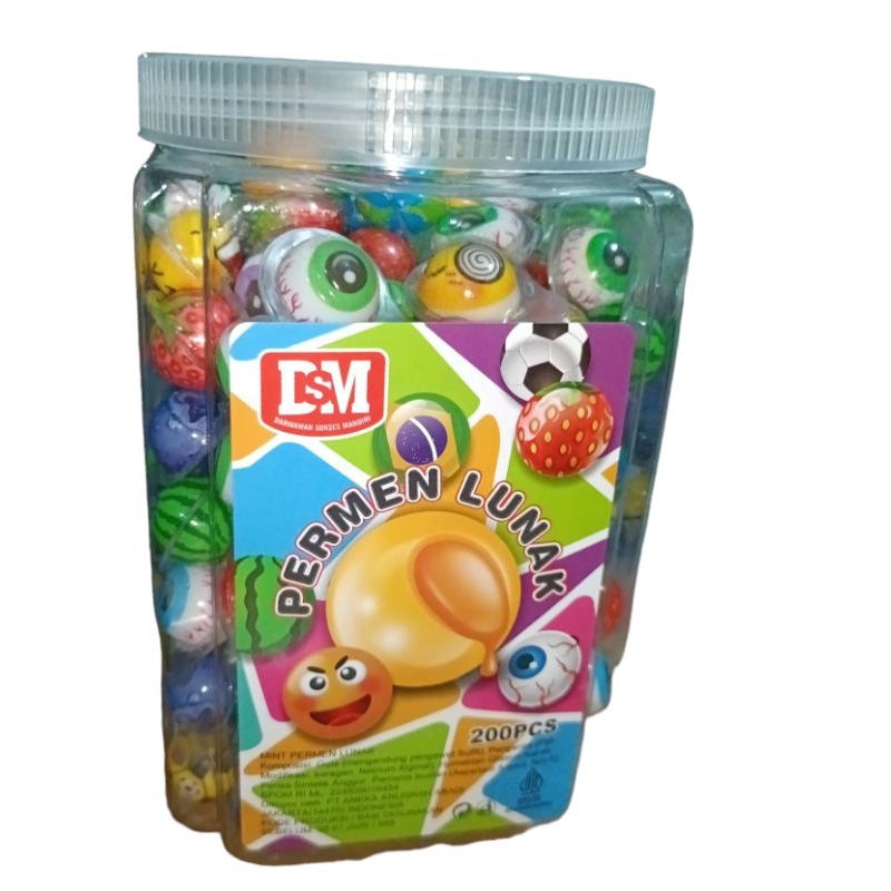 

200 Pcs / 1 Toples Permen Lunak / DM Permen Viral