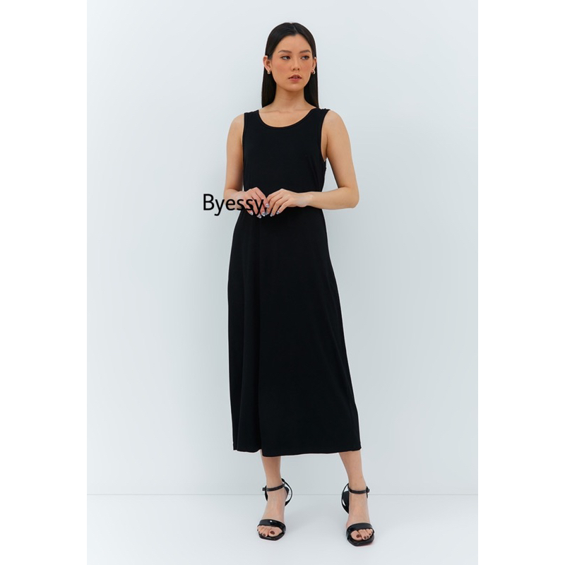 DRESS MAXI ,GAUN SINGLET TALI BESAR BAHAN SPANDEK,TANK TOP MAXI,inner gamis,singlet dress wanita pan