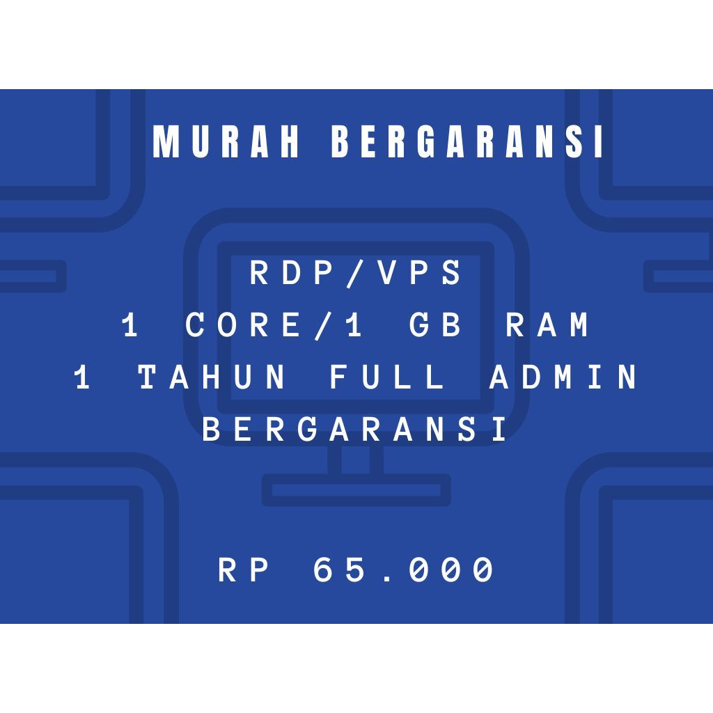 RDP/VPS 1 TAHUN BERGARANSI