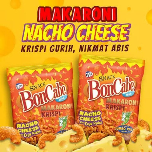 

boncabe makaroni krispi nacho cheese 30gr - boncabe makaroni keju pedas