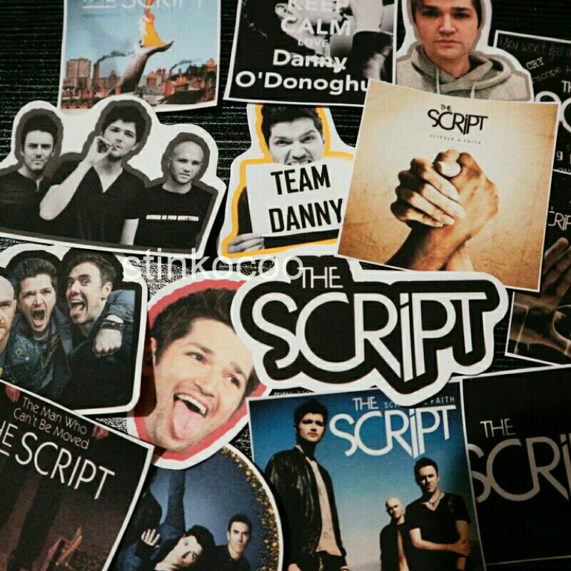 

[15PCS] STICKER THE SCRIPT / DANNY O'DONOGHUE ISI 15 STICKER