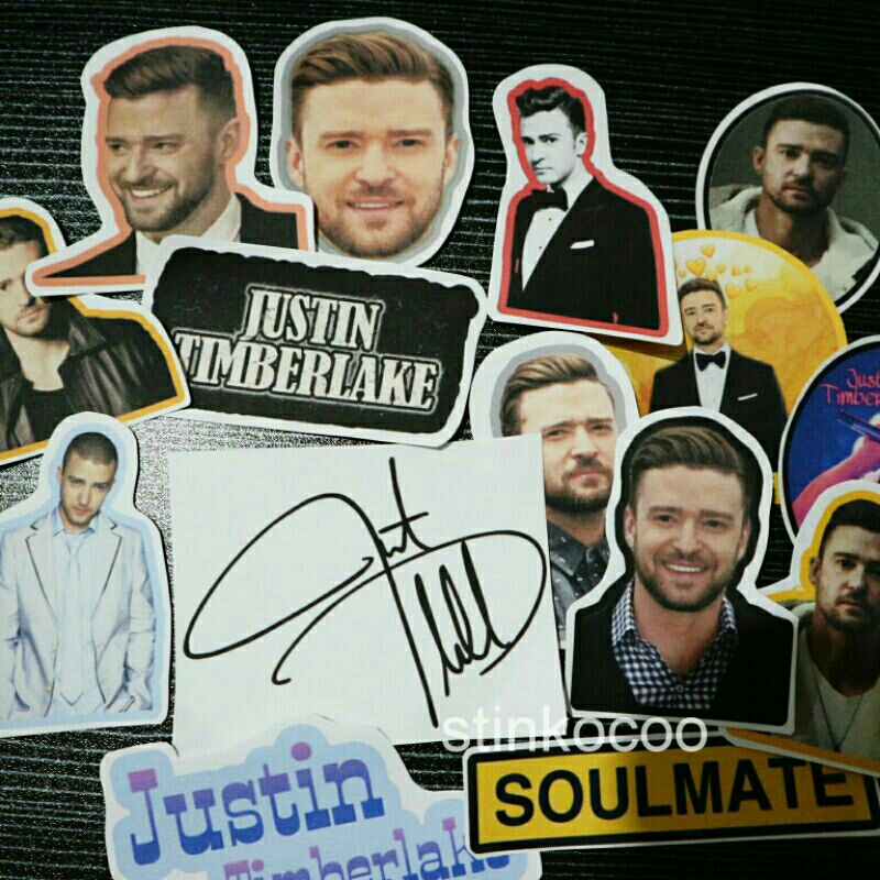 

[15PCS] STICKER JUSTIN TIMBERLAKE ISI 15 STICKER