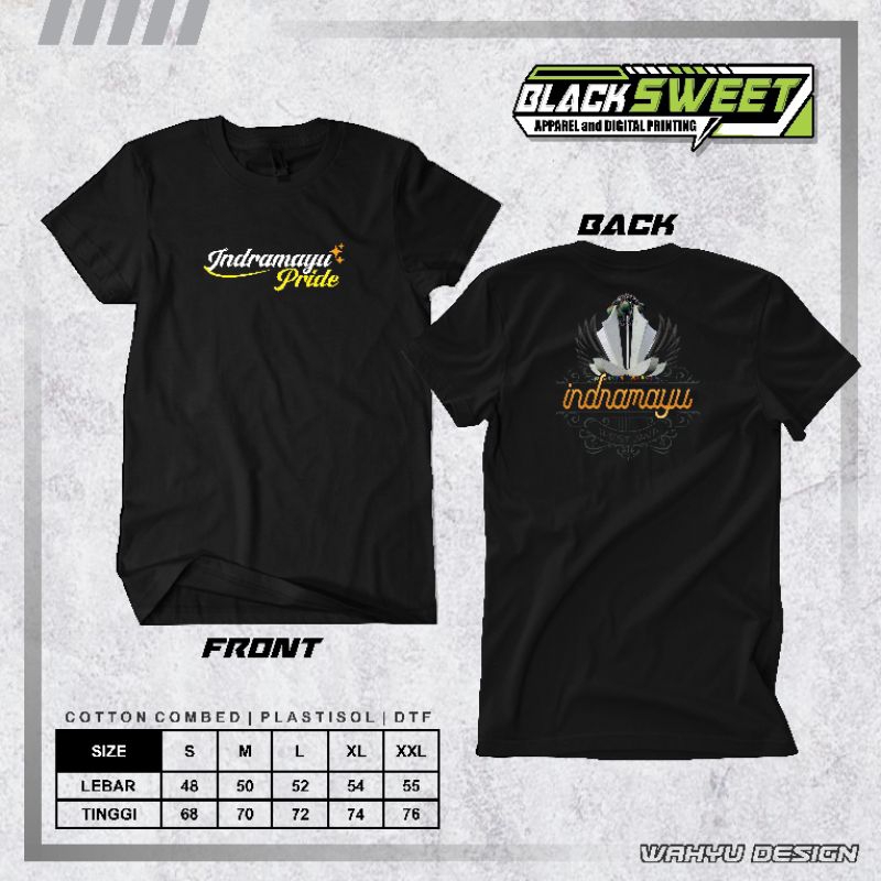 Kaos DISTRO - INDRAMAYU PRIDE -Bahan adem COMBED 24s
