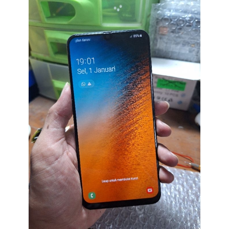 LCD Samsung Galaxy A50 Copotan Minus