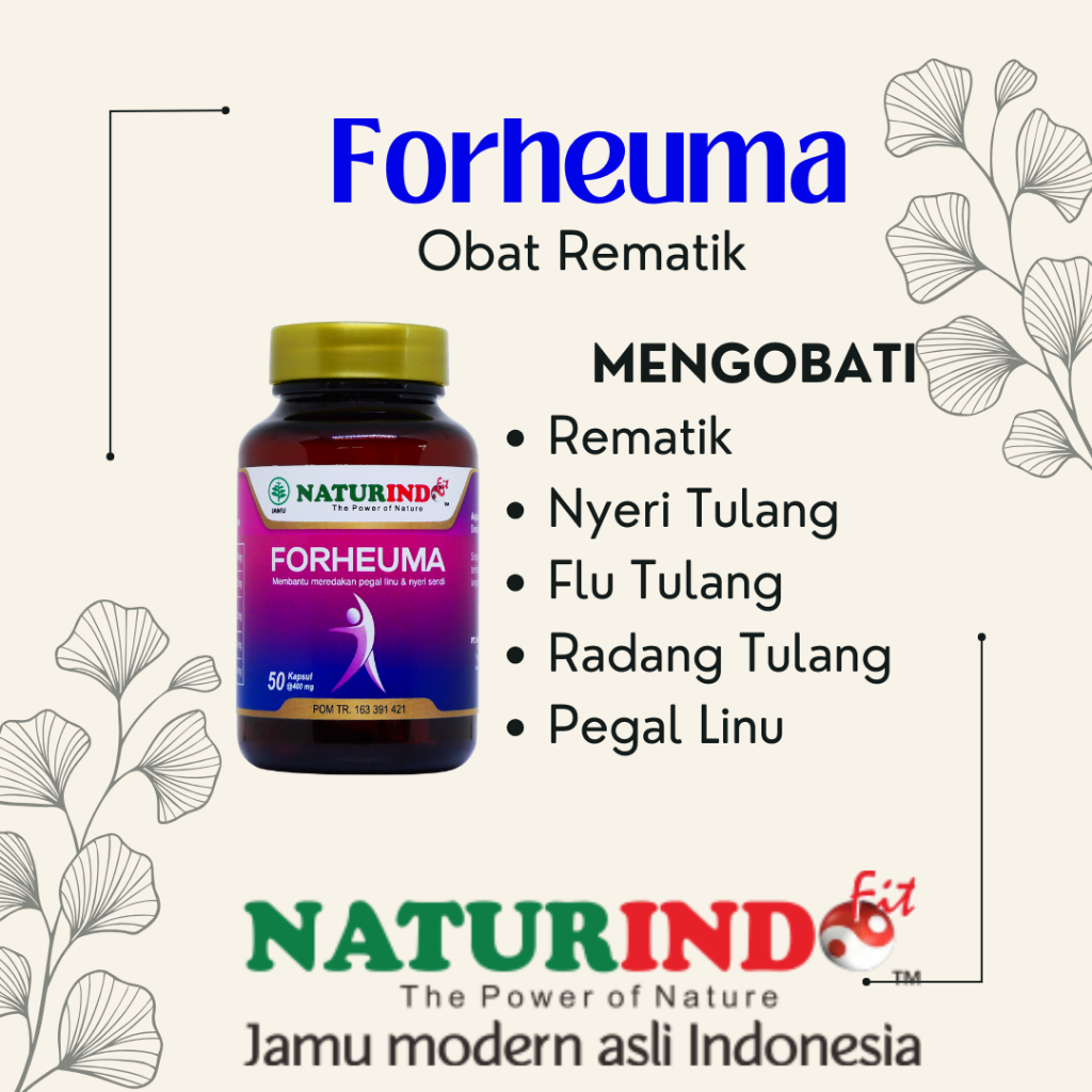 Forheuma Naturindo Obat Herbal Rematik Nyeri Sendi Encok Pegal Linu Sakit Pada Telapak Kaki Bengkak 