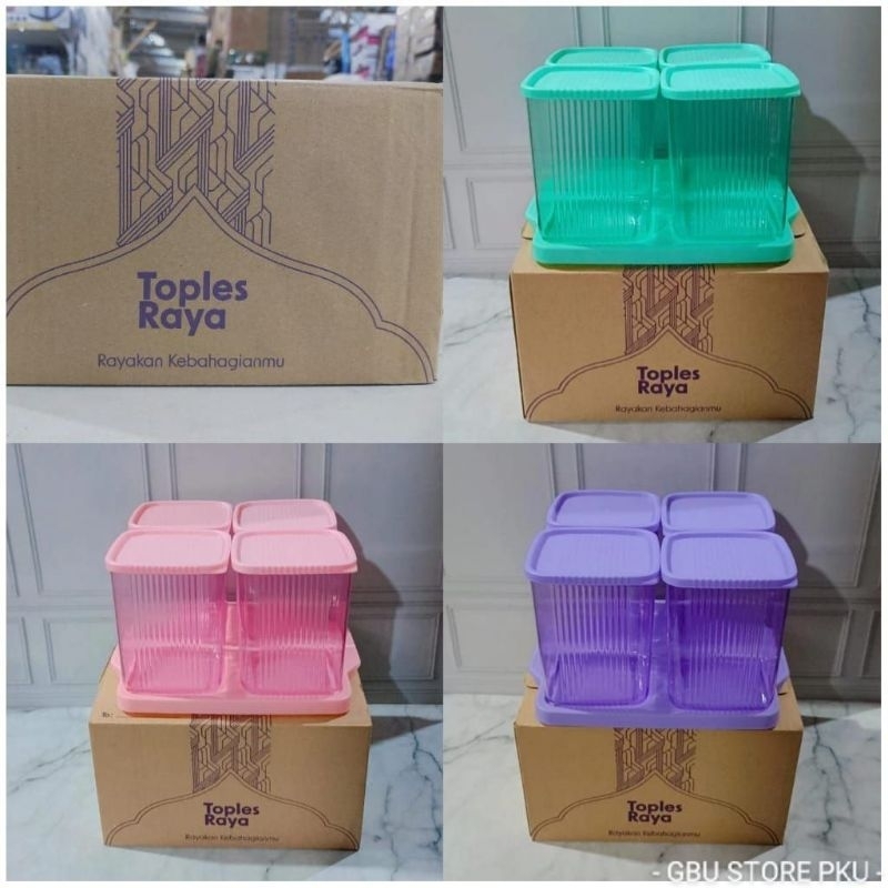 Toples Raya Toples Lebaran minimalis plastik tempat penyimpanan kue kering RD