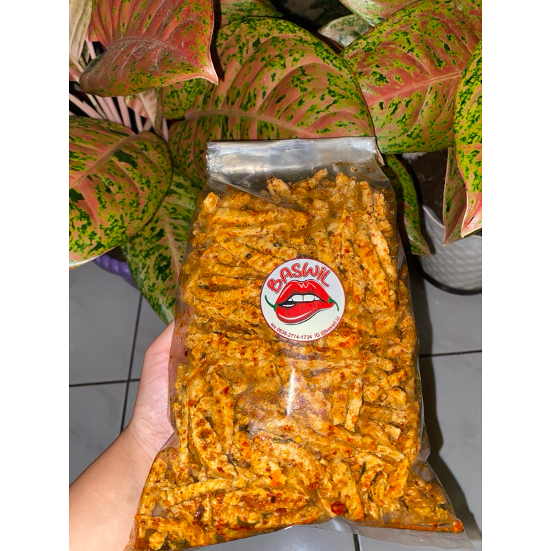 

Basreng daun jeruk 1/2KG (Pedas,Ori,Sedang)