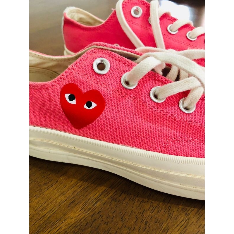 Converse x CDG Play Chuck 70 Low Pink