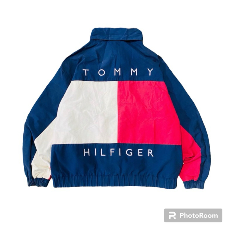 jaket tommy hilfiger big logo flag second original