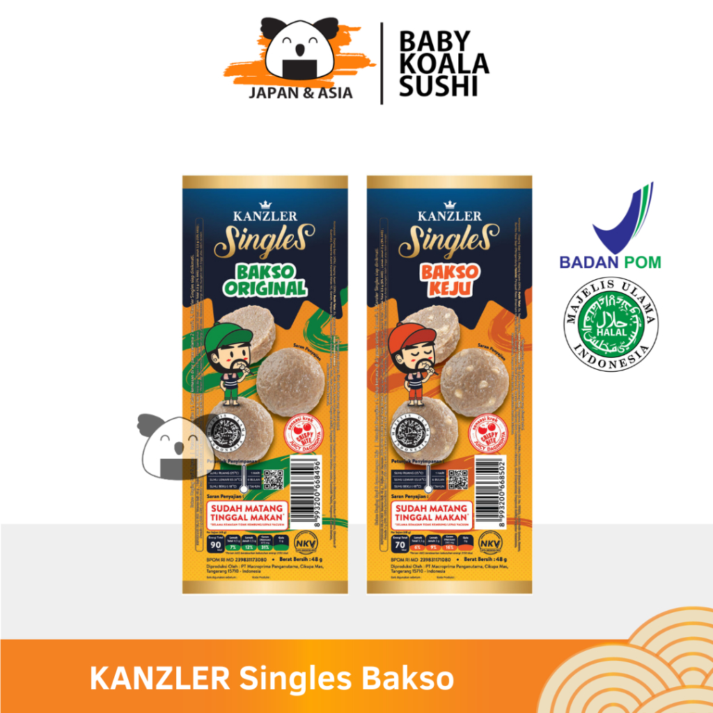 

KANZLER SINGLES Bakso 48 g Halal | Original Keju