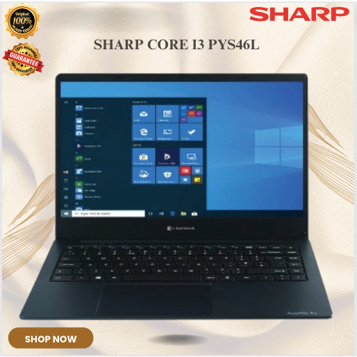 NOTEBOOK SHARP  DYNABOOK CORE I3 PYS46L-04102E 4GB/PSY-46L/PSY 46L/PSY 46 L/PSY-46-L/SHARP NOTEBOOK/