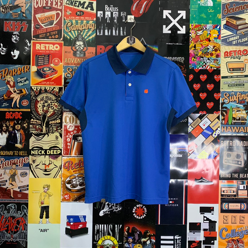 Kaos Polo Shirt Pria / Wanita Lafuma Biru