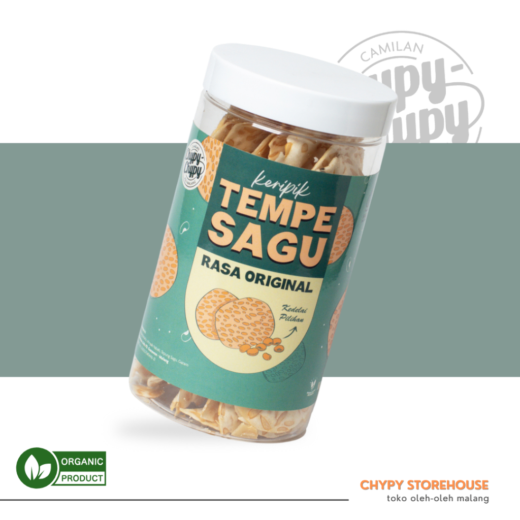 

Chypy Keripik Tempe Sagu Malang Rasa Original - Kemasan Toples
