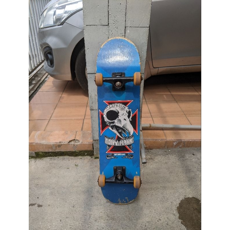 Skateboard birdhouse plus tas