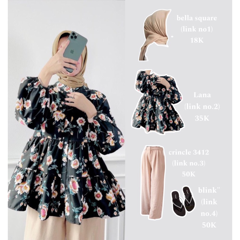 AGF-LANA SET 1 SET KOREAN OUTFIT HIJAB STYLE