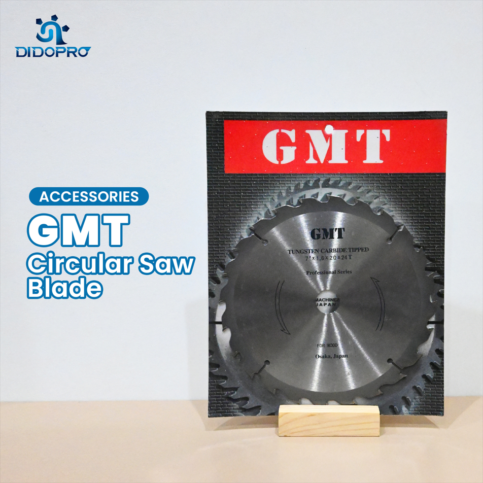 GMT Circular Saw Blade 7" x 24T Tipis Mata Gergaji Mesin Potong Kayu