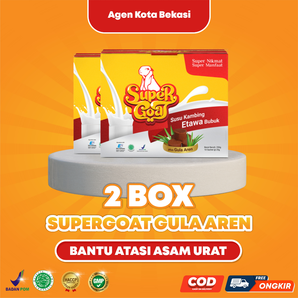 

Supergoat Susu Kambing Ettawa Bubuk Super Goat Solusi Kesehatan dengan Sentuhan Gula Aren Asli