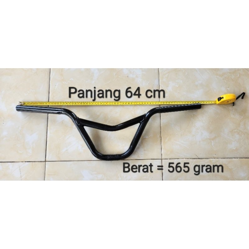 STIR SETIR STANG SEPEDA BMX / MINITREK / MINION Palang V Warna HITAM
