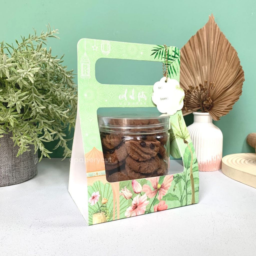 

(Isi 5) Handle Toples 1 Jar 13.5 x 10 x 12 cm Box Dus Packaging Lebaran/Idul Fitri