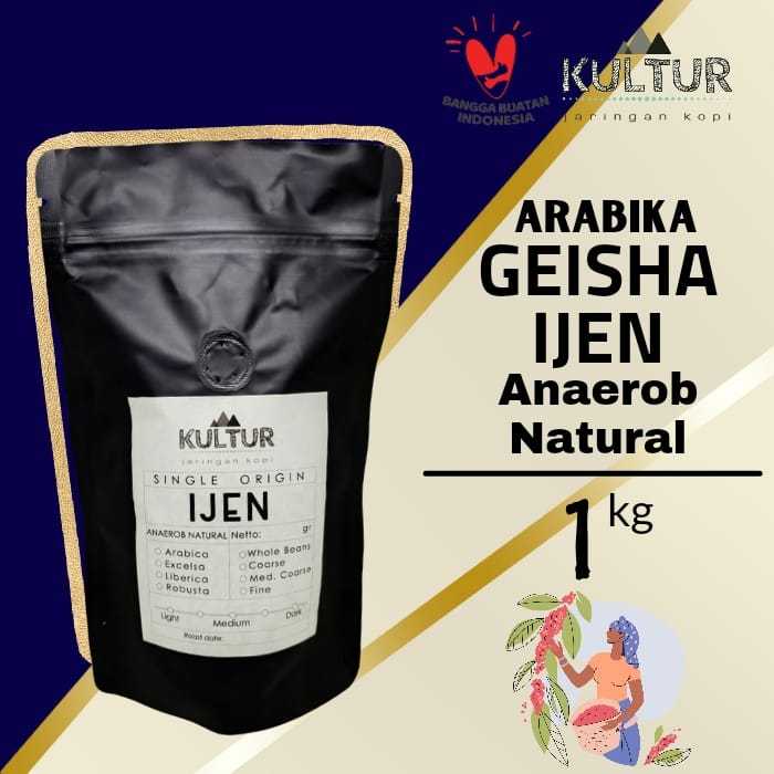 

COFFEE BEAN ARABIKA IJEN GEISHA GESHA ANAEROB NATURAL PREMIUM 1 KG