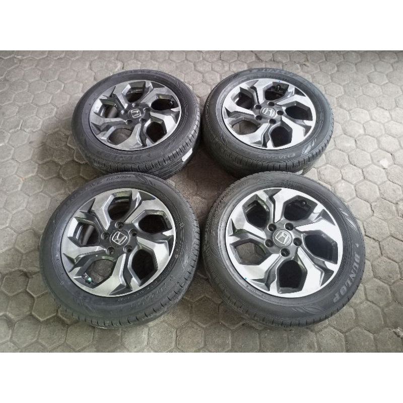 Velg Mobil Bekas Std New Brv Ring 16 Lubang 5x114 Lebar 6 ET50 Ban 195 60 16 Dunlop