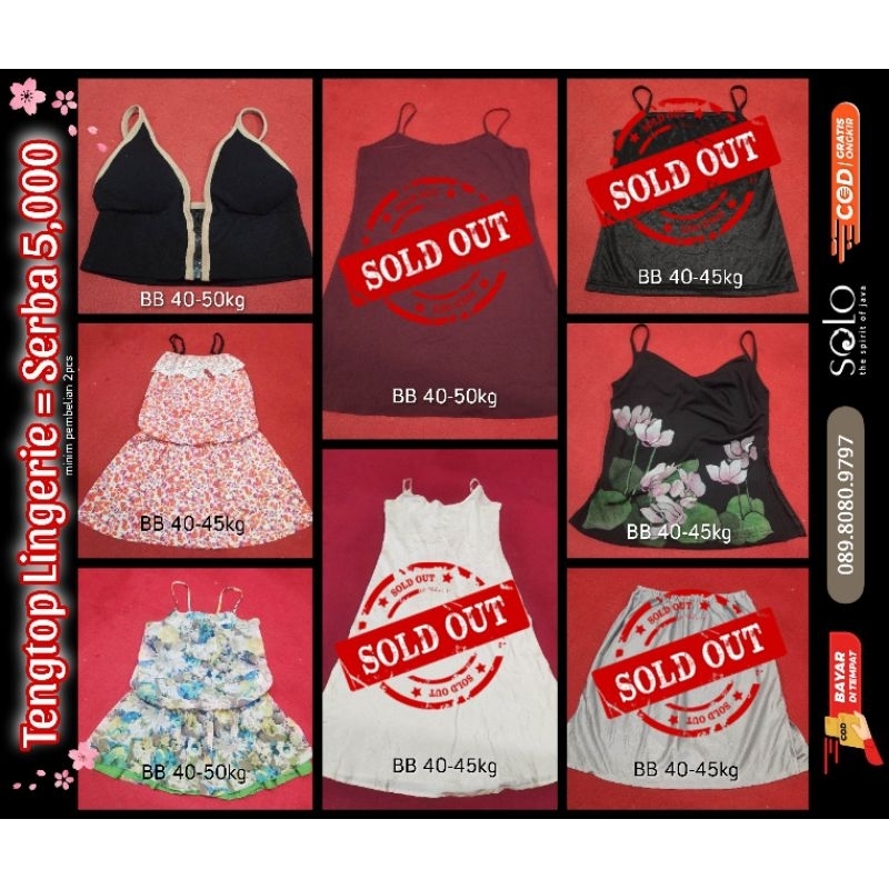 [Preloved PL] Lingerie tengtop terawat murce